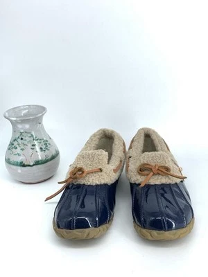 Bota Sporto Originals Talla 8M Azul Pato Mezcla Lana Forrada Goma y Cuero Foto 1 de 4