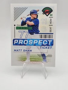 2024 Panini Prospect Edition #39 Matt Shaw Chicago Cubs - Picture 1 of 2