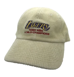 Mitchell & Ness NBA Los Angeles Lakers 1985 World Champions Corduroy Hat Beige - Picture 1 of 3