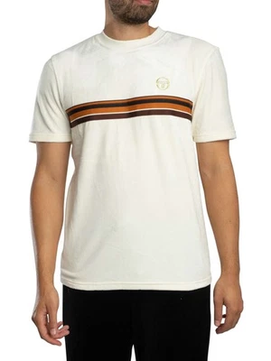 Camiseta de terciopelo Ayme Sergio Tacchini para hombre, blanca Foto 1 de 4