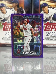 2024 Topps Update Purple Holo Foil RD #US193 Nolan Schanuel Angels /799 - Bild 1 von 2