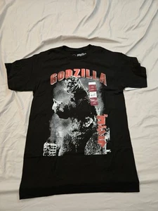 Godzilla Retro Movie Black T-Shirt Size S(34-36) New - Picture 1 of 2