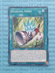 DOOD-EN086 Hunting Horn Yu-Gi-Oh Card 1st Edition New - Picture 1 of 3