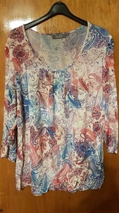Adagio Shirt dünn Gr.48 3/4Arm,bunt - Bild 1 von 4