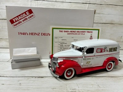 Camión de reparto Chevy Heinz 1941 Danbury como nuevo #DM953M**CAJA Y CERTIFICADO DE AUTENTICIDAD** Foto 1 de 4