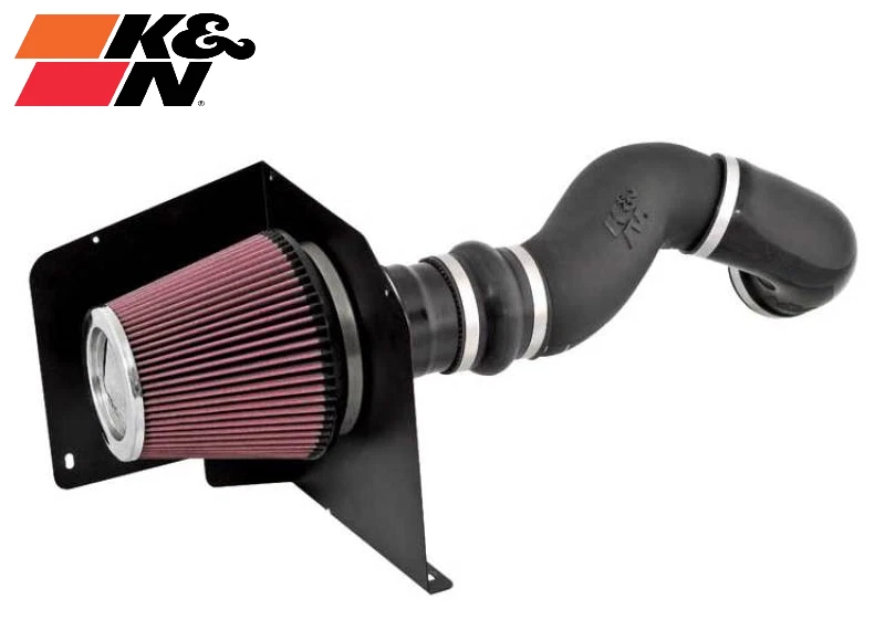 Sistema de admisión de aire frío K&N con filtro engrasado para 07-08 GMC/Chevy 2500/3500 6,0 L V8 Foto 1 de 4