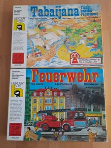 Feuerwehr + Tabaijana Flucht Feuerinsel Herder Spiele Brettspiel komplett Holz - Bild 1 von 10
