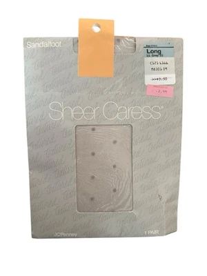 Pantimedias largas grises grises transparentes rosa pálido nuevas medias texturizadas a lunares sandalia Foto 1 de 4