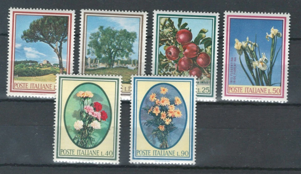 ITALY EUROPE COLLECTION TREES , FRUITS FLOWERS FLORA MNH STAMPS LOT (ITALIA 438) - Image 1 of 1