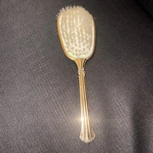 Vintage gold tone Metal hairbrush - Picture 1 of 4