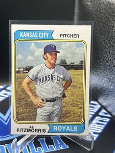 1974 Topps Baseball Al Fitzmorris Card #191 Kansas City Royals EX++ - Picture 1 of 2