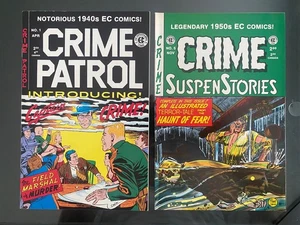 Crime Patrol 1 Crime Suspenstories 5 Comic Lot (2) High Grade EC Tribute - Bild 1 von 2