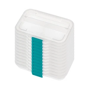 Sterilite Convenient Small Divided Clear Storage Pencil Box & Latch Lid, 12 Pack - Picture 1 of 10