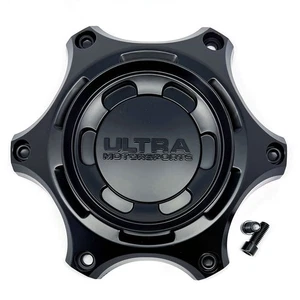 Ultra Motorsports A89-0070FSB Satin Black Center Cap, 6x205mm +110 Offset, - Picture 1 of 7
