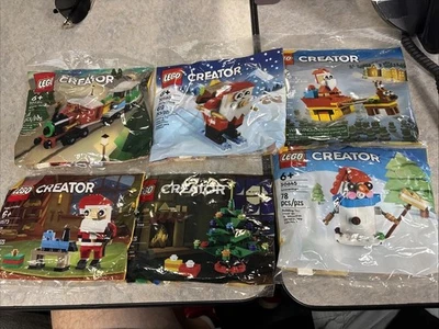 Lego Creator 30670 30576 30645 30580 30573 30584 PolyBag Christmas Santa Lot New - Image 1 of 4