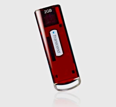 Transcend JetFlash V10 2GB USB Memory Storage Thumb Flash Drive - Image 1 of 2