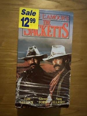 Louis L’Amour’s The Sacketts VHS, Tom Selleck , Glenn Ford, Sam Elliott  Foto 1 de 4