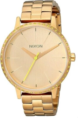 Женские часы NIXON Kensington Crystals полностью золотистый желтый циферблат золотистый цвет A0991900 - Изображение 1 из 3