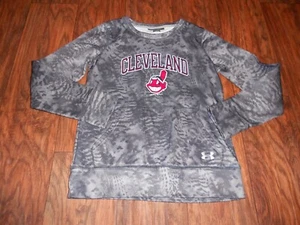 Under Armour boys sweat shirt size youth M medium Cleveland Indians loose MINT - Picture 1 of 5