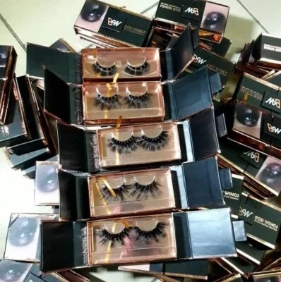 2Pcs Bob_Wings Eyelashes Natural Curly Reusable Self-adhesive Eyelashes 3D - Image 1 of 4