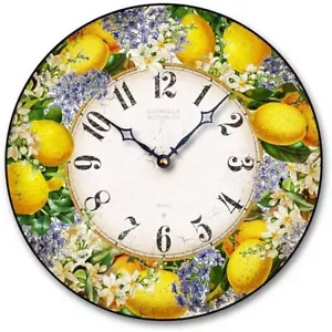 NEW IN PLASTIC! Fairy Freckles Studios Lemon Blossom Wall Clock C8038 ($44) - Picture 1 of 3
