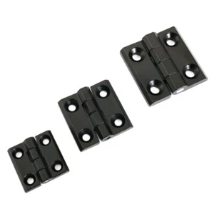 Black Cabinet Hinges x 2 Hinges Metal Backflap Back Flap Hinge Box Counter - Picture 1 of 5