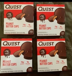 ✔ 16 Packs Quest Nutrition PEANUT BUTTER CUPS Protein 4 boxes 2 Cups each pack! - Picture 1 of 6