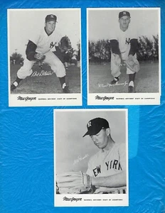 1960 Macgregor de Nueva York Yankees 3 cartas arte Ditmar Gil MCDOUGALD BILL SKOWRON - Imagen 1 de 2