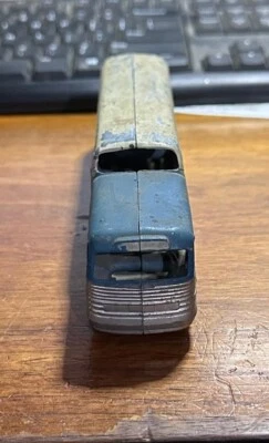 Juguete Tootsie Vintage Greyhound Scenicruiser Azul Plata y Blanco Azul Años 50 Foto 1 de 4