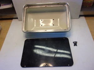 Navpod fiberglass with polished stainless bezel 9-1/2" x 5-5/8" x 3"deep ID - Picture 1 of 6