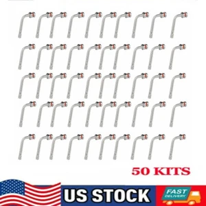 Pack of 50 Truck Tire Valve Stems TR545D for Alcoa 22.5in 24.5in Aluminum Wheels - Picture 1 of 24