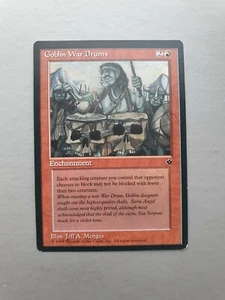 Goblin War Drums MTG Fallen Empires (1994) Common Red Enchantment NM - Picture 1 of 2