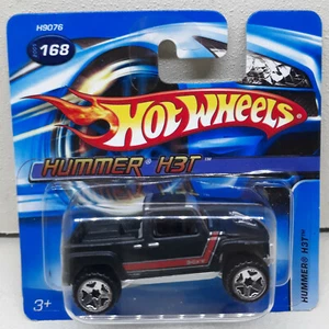 Hot Wheels Hummer H3T Collector # 168   2005 Short International Card /Malaysia  - Picture 1 of 3