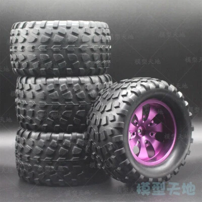 1/10 Rc Monster Truck Aluminium Alloy 12mm hex Wheels Tires for Losi Tenacity Mt - Image 1 of 2