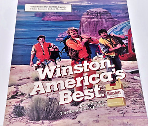 1986 Vintage Print Ad Winton Lights Gold Soft Pack America's Best Pilots Ocean