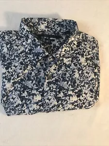Perry Ellis Mens Button Up Dress Shirt XL Stretch Short Sleeve - Picture 1 of 9