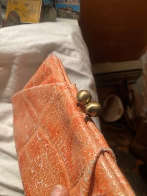 Bolso sin asas Hobo International naranja cocodrilo latón en relieve envejecido Foto 1 de 4