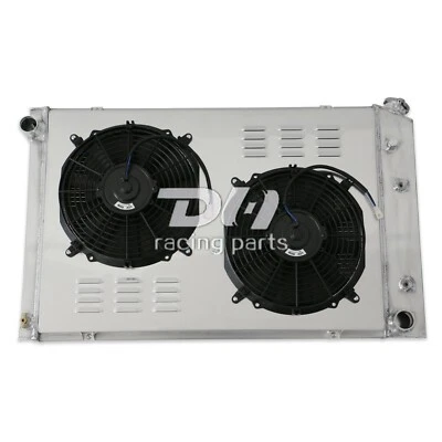 Blazer camión GMC CHEVY C10/20/30 3 filas radiador, cubierta y ventilador ajuste 1973-1991 #716 Foto 1 de 4