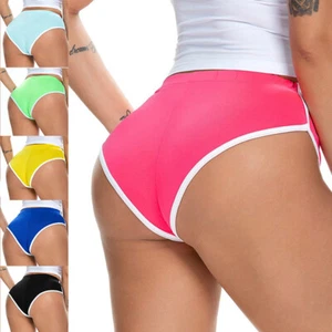Women's Booty Yoga Solid Shorts Sports Hot Pants Gym Workout Fitness Briefs UK ! - Picture 1 of 22