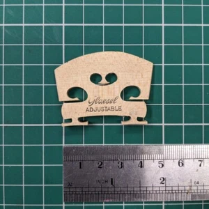 Aubert à Mirecourt Glaesel 4/4 High Violin Bridge, Adjustable Feet, Ebony Insert - Picture 1 of 5