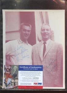 Vintage Johnny Podres & Clem Labine Autographed 8 X 10 Photo PSA Cert - Picture 1 of 1
