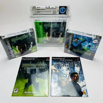 Syphon Filter LOT Collection (5 Items) 2 3 Playstation 1 PS1 Sealed WATA 9.8 A+ - Image 1 of 4