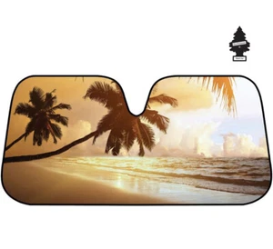 For KIA New Large 57x27 Sunrise Car Windshield Popups Sunshade Bundle - Picture 1 of 7