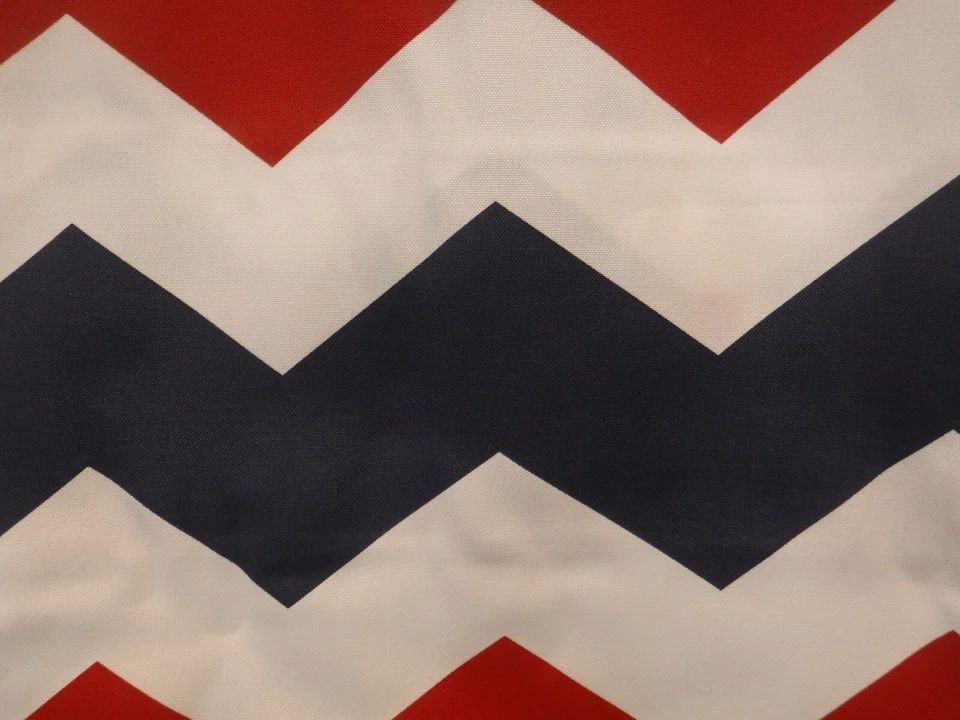 Funda de almohada patriótica 18 x 18 exterior/interior roja blanca y azul hecha a mano Foto 1 de 1