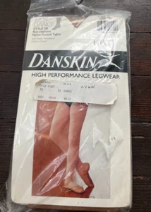 Danskin Kids Dance Style 48 High Performance Legwear Tights Suntan Size SM 4-6 - Picture 1 of 5