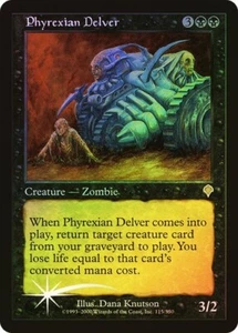 Invasion MTG FOIL Phyrexian Delver Magic - Picture 1 of 2