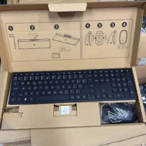 New 2.4G Wireless Keyboard And Mouse Combo HSA-P003K HSA-P003M-English Layout - Picture 1 of 9