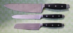 Hampton Forge 3pc Knife Set: 8" Chef's Knife, 6" Utility and 5.5" Santoku - Picture 1 of 6