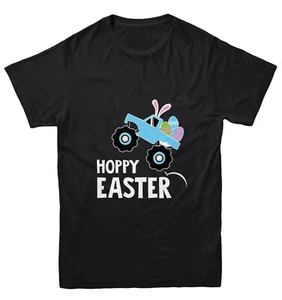 Hoppy Easter Monster Truck - Rabbit Bunny Eggs Youth T-Shirt - Picture 1 of 20