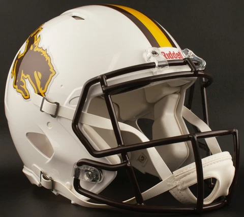 WYOMING COWBOYS NCAA Riddell SPEED Full Size Authentic Football Helmet Cover